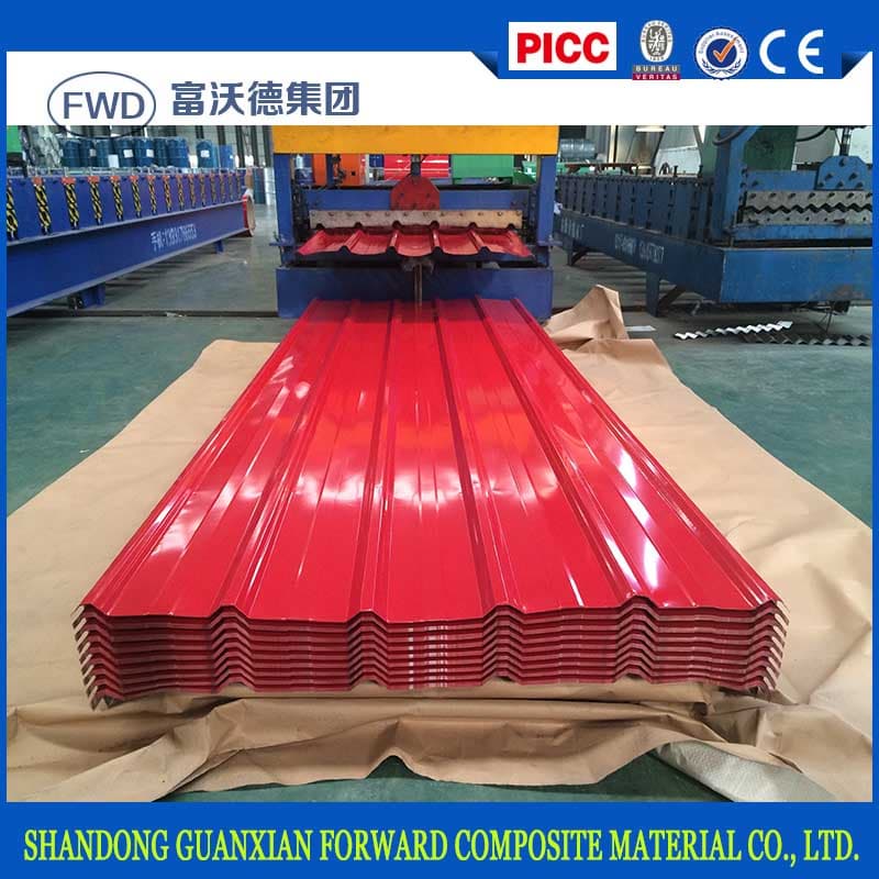 popular prepainted Corrugated Roofing Sheet Trapezoidal tile